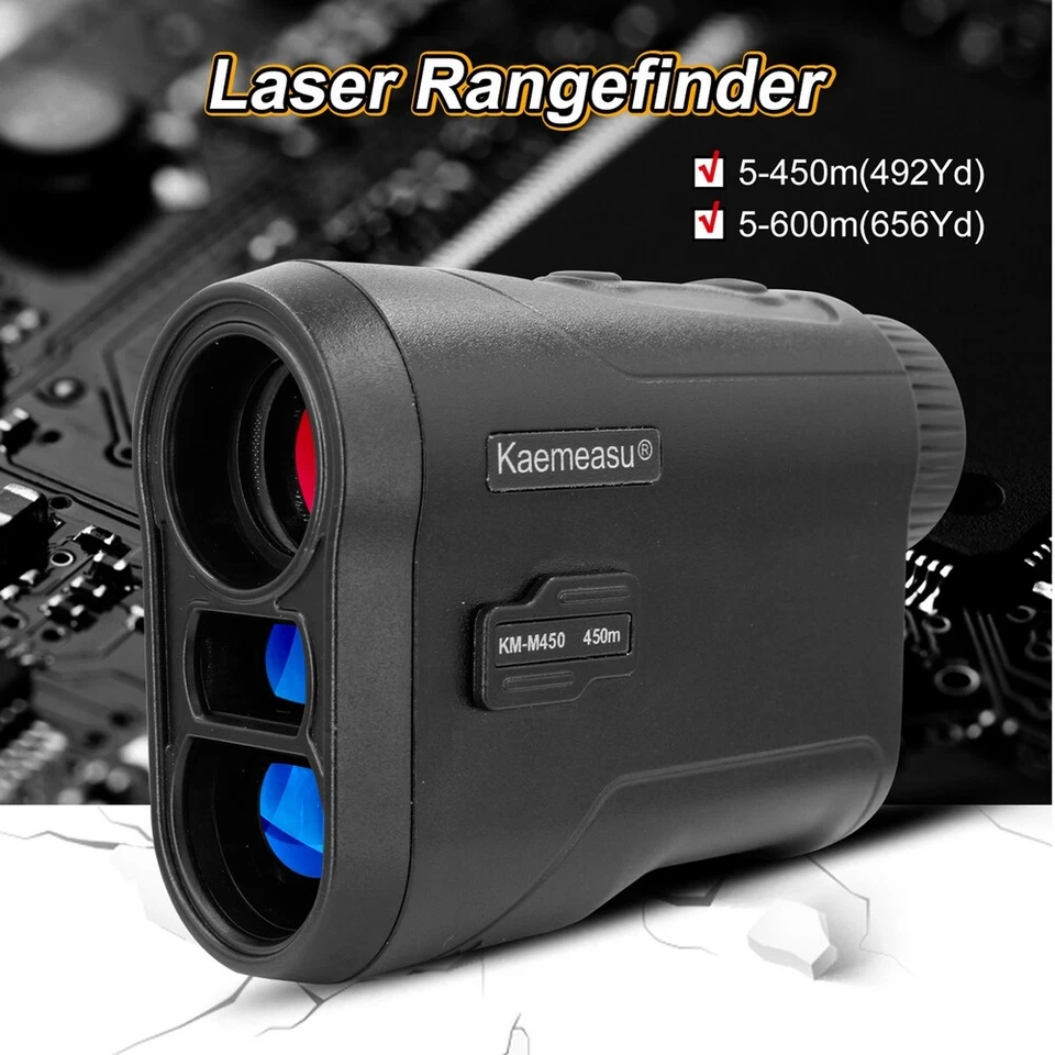 600M Laser Range Finder Hunting Rangefinder Distance Height Speed Meter Scope - Image 2 of 4