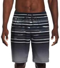 Nike Fade Stripe Breaker 9" Swim Trunks NESSD545-001 Size SMALL NWT MSRP 68