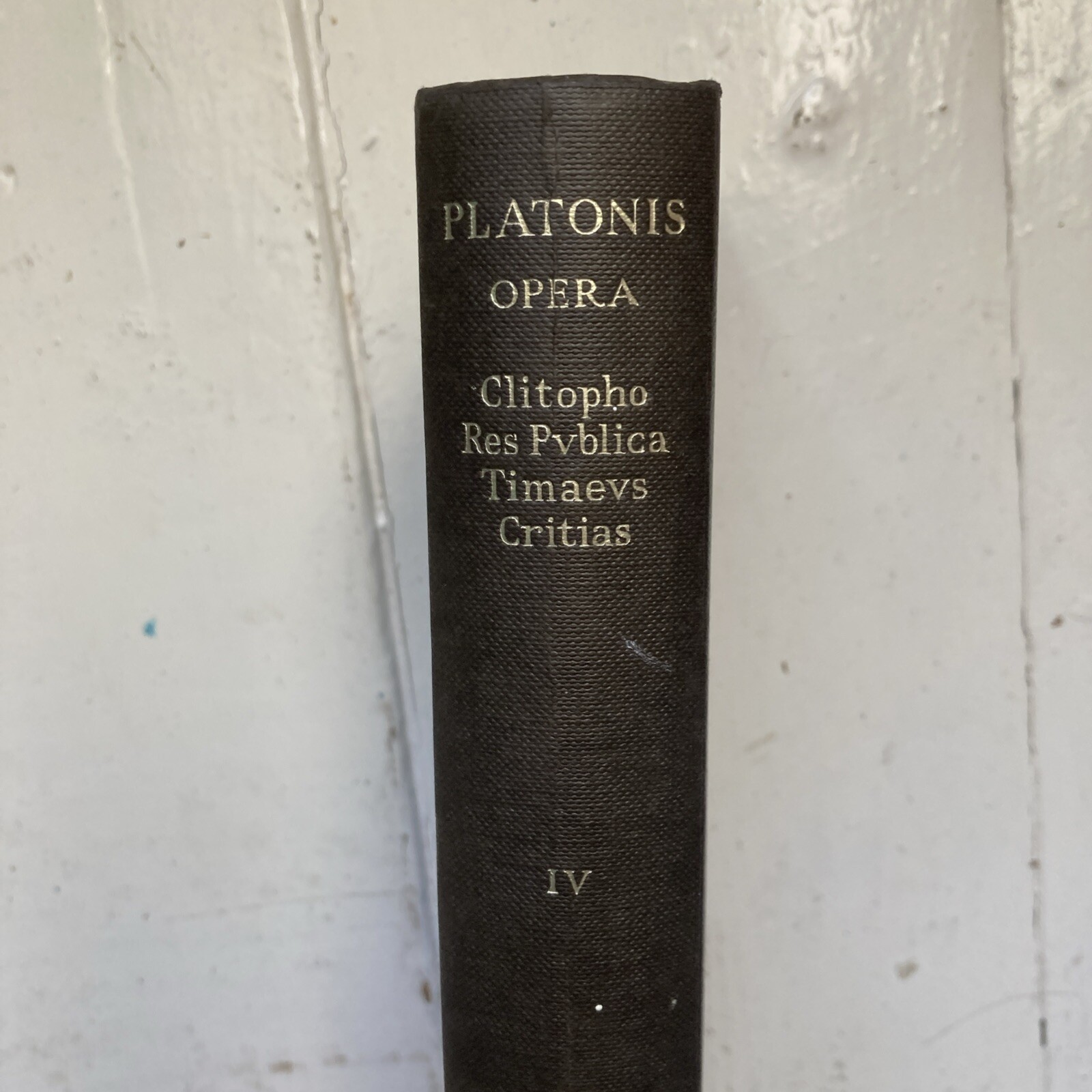 Plato Opera Vol. IV - Clitopho Republic Timaeus Critias Greek Text OUP
