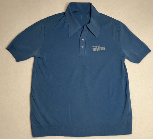 Vintage NFL Houston Oilers Love Ya blau Golf Polo Shirt - Medium