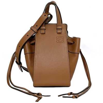  Loewe Shoulder Bag Hammock Mini Brown Anagram 314.30.V07 F-19946 Pouch Drawstri
