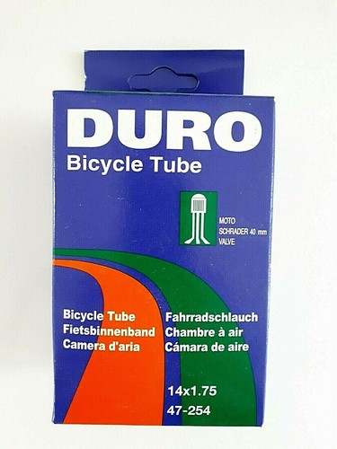 Chambre à Air Vélo 14 Pouces - 14x1.75 à 2.125 - Valve Schrader 32 Mm - Butyle Résistant - 6