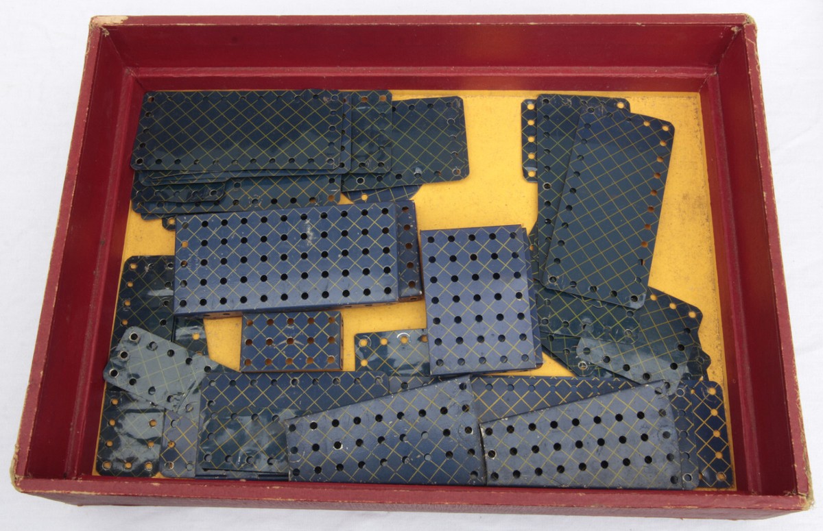 Boîte Meccano Vintage Ancienne Série 6 Dans L'état De Trouvaille De