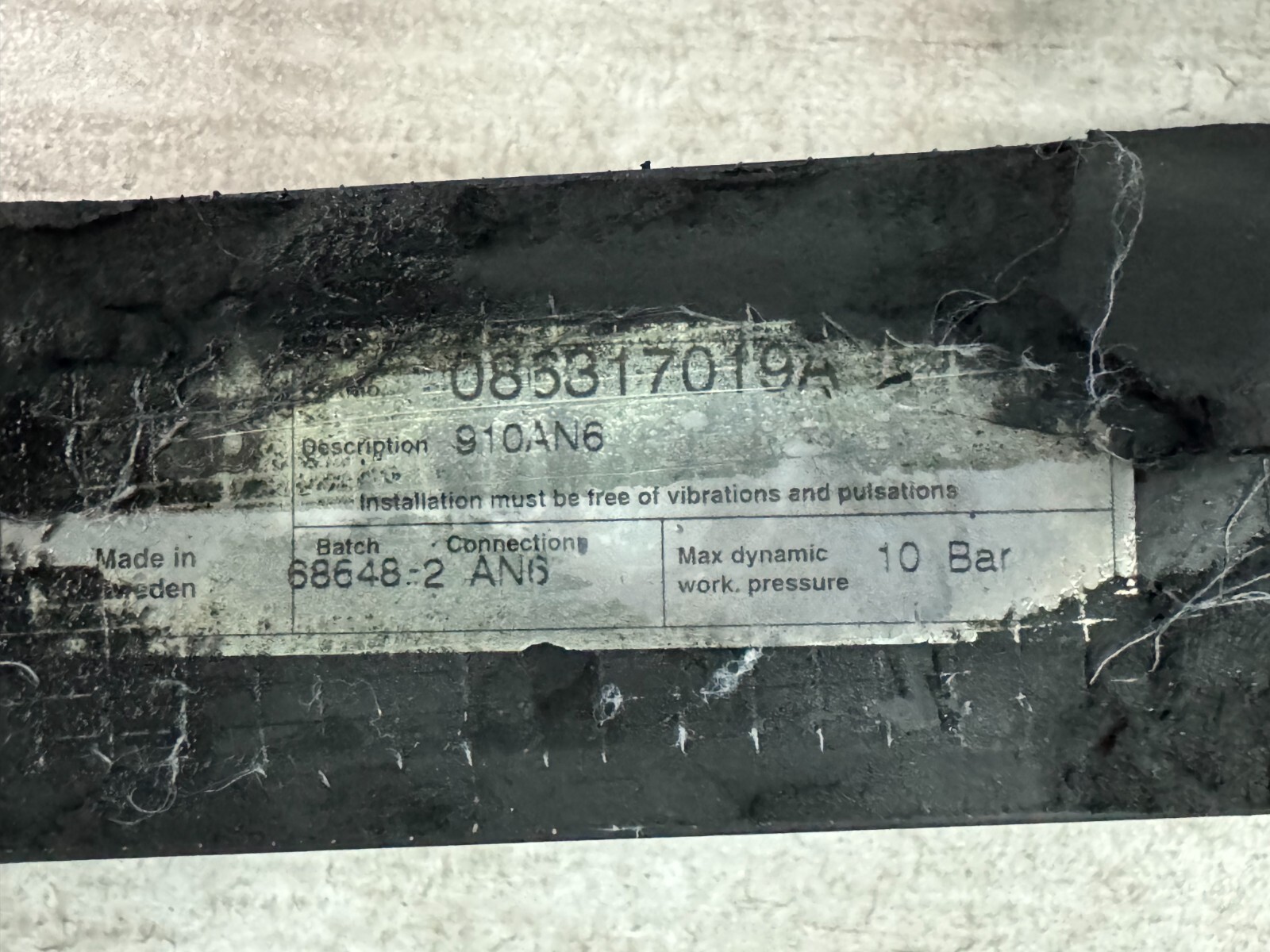 Lamborghini Gallardo RH Right Transmission Oil Cooler, Used, P/N 086317019A