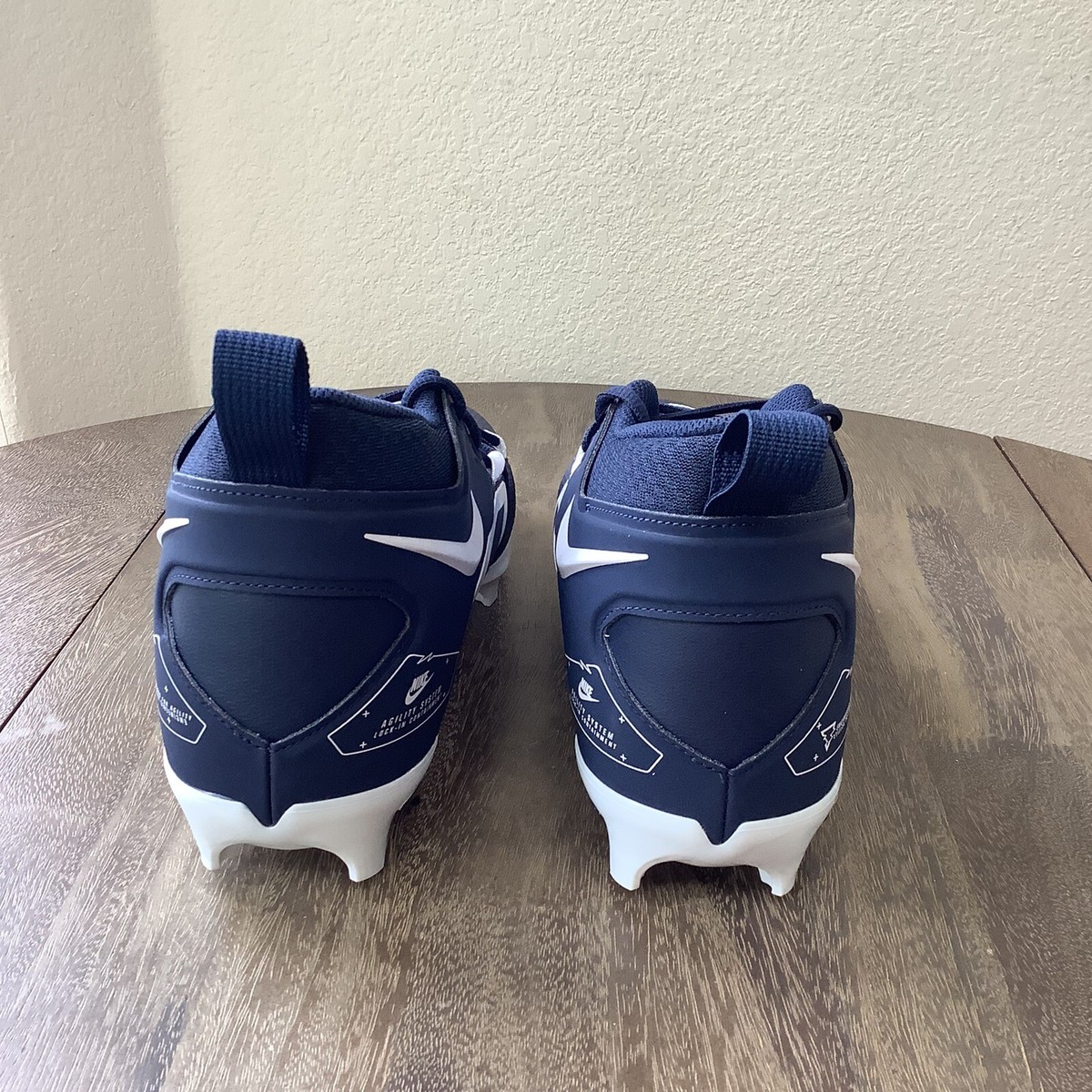 Nike Alpha Menace Pro 3 Mid Football Cleats Navy Blue CT6649 