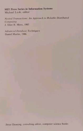 Advanced Database Techniques By Daniel Martin (The MIT Press) 1986 - Picture 5 of 6