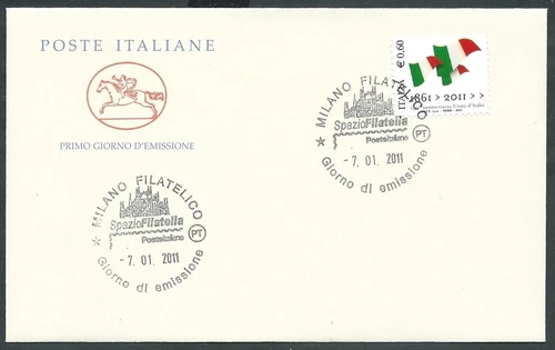 2011 ITALY FDC TRICOLOR HORSE NO ARRIVAL STAMP - CG