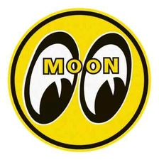 MOONEYES DECALS/STICKERS - MOON EQUIPPED - MOON EQUIPMENT COMPANY -MOON LOGO!