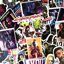 100pc Cyberpunk 2077 XBOX PS PC Laptop Notebook Guitar Decal Stickers Pack
