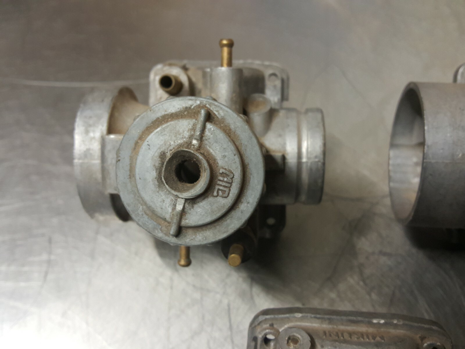 Vintage Mikuni Kogyo MIC Motorcycle Carburetor body's 4 total Japan