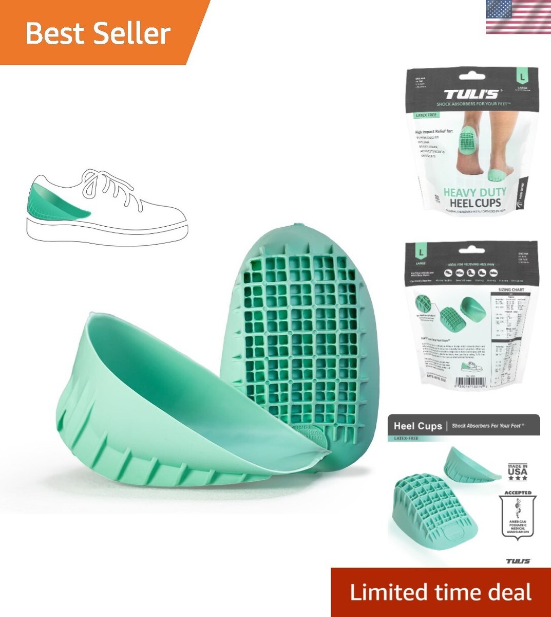 Doctor-Recommended Heel Cups for Plantar Fasciitis Heel Pain