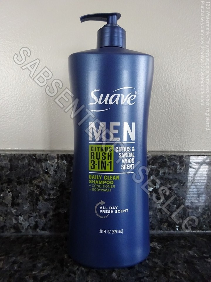 3 Suave MEN 3IN1 Citrus Rush Shampoo + Conditioner + Body Wash 28 FL oz. NEW eBay