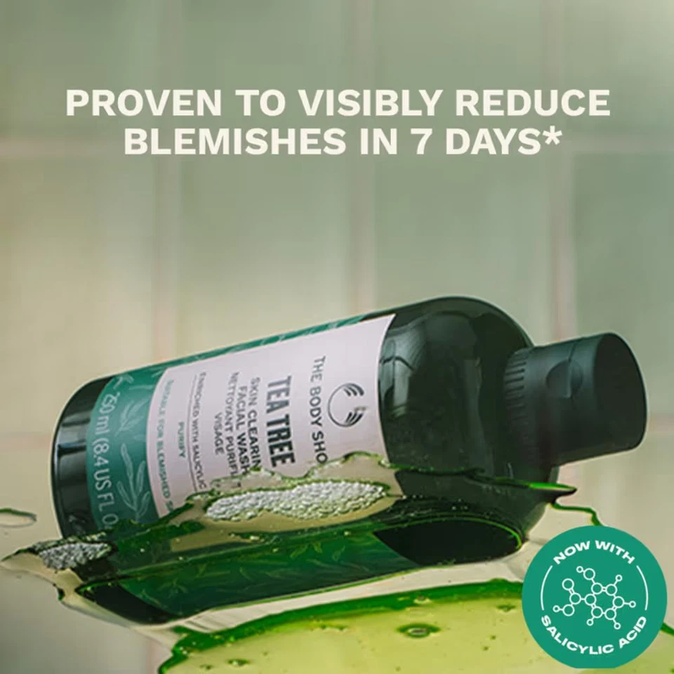The Body Shop Tea Tree Skin Clearing Facial Wash (250ml) -Free Shipping - Image 3 of 4