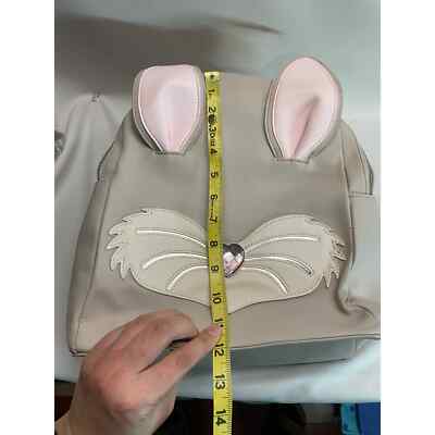 Betsey Johnson Bunny Backpack Grey with Carrot coin pouch Betsey Johnson Bunny Backpack Grey with Carrot coin pouch | eBay main image 3