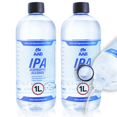 2x AABCOOLING IPA 1L Isopropanol Isopropylalkohol Reiniger 2Propanol 99,7% Clean