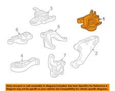 Gm Oem 16-22 Spark Enginetransaxle Engine Trans Mounting-motor Mount 42441517