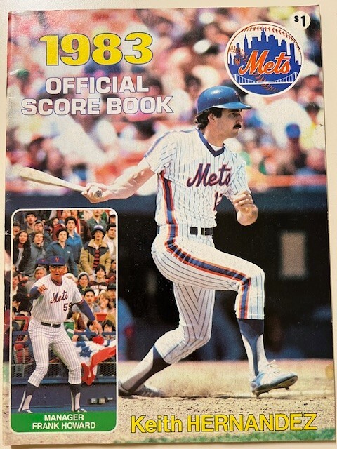 NY Mets 1983 official score book