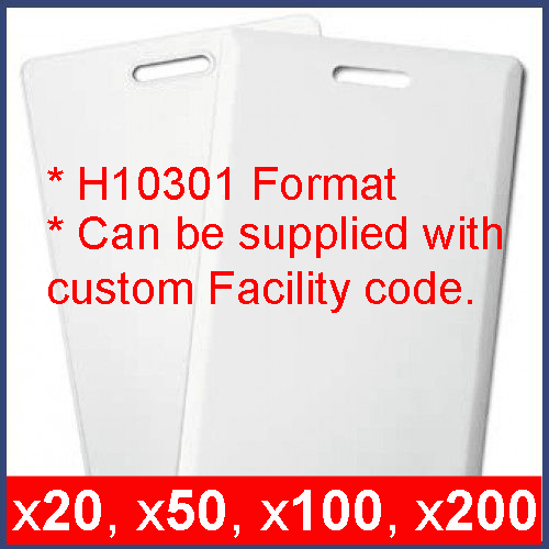 PROXIMITY CARDS WORKS WITH HID PROX KEYCARDS PROXCARD II SWIPE CARD H10301 WG26