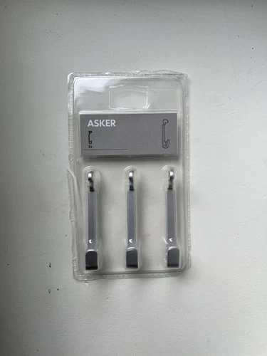 Ikea Asker Haken 3 Stück AA-322033-1 für Küchentöpfe & Pfannenregal, neu, verpackt