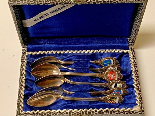 BOX OF 6 SILVER SPOONS FROM GERMANY - Picture 6 of 6