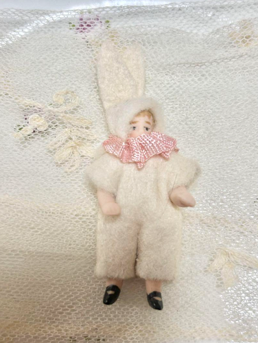 Antique Mignonette Hertwig Little Rabbit Bisque Doll Circa Made in ...