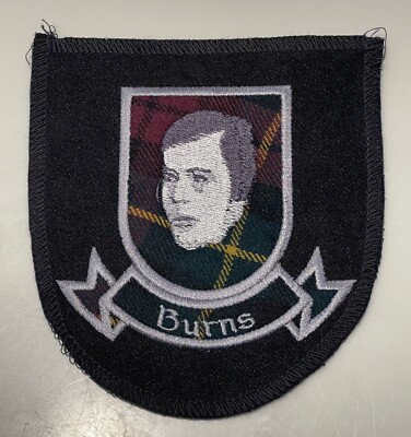 Robert Burns Embroidered Patch Souvenir Sew-On Badge Scotland Tam O'Shanter NOS