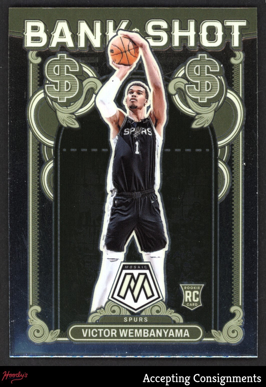 202324 Panini Mosaic Bank Shot 17 Victor Wembanyama ROOKIE RC SPURS