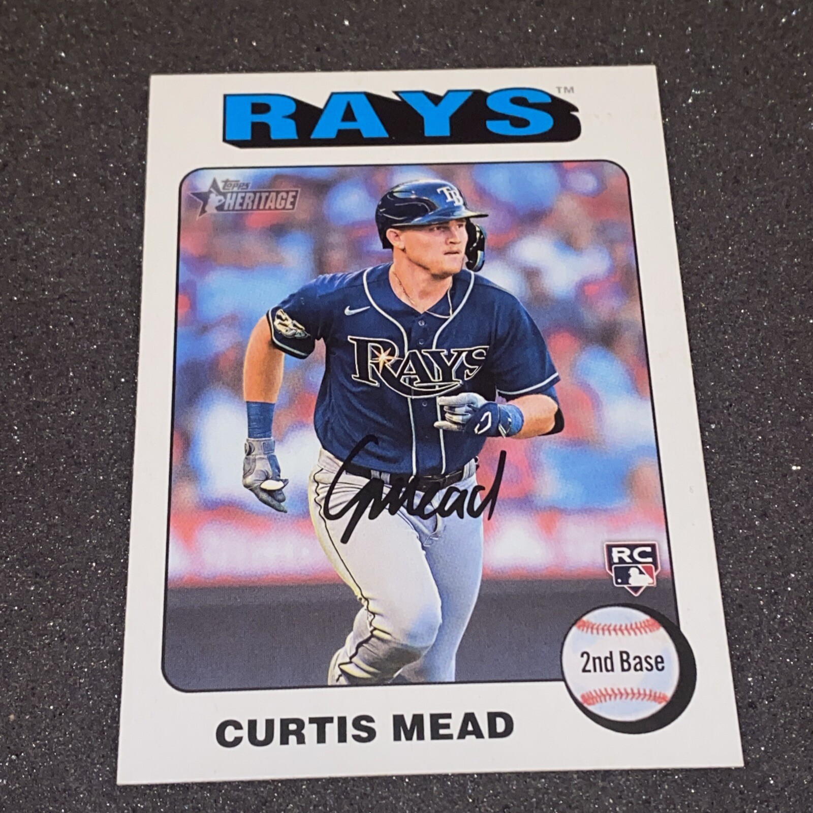 2024 Topps Heritage - Rookies White Border #176 Curtis Mead (RC)
