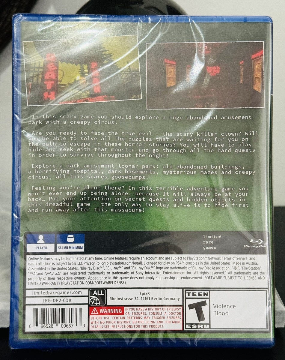 Death Park PS4 PlayStation 4 Limited Rare Games Mystery Game #1