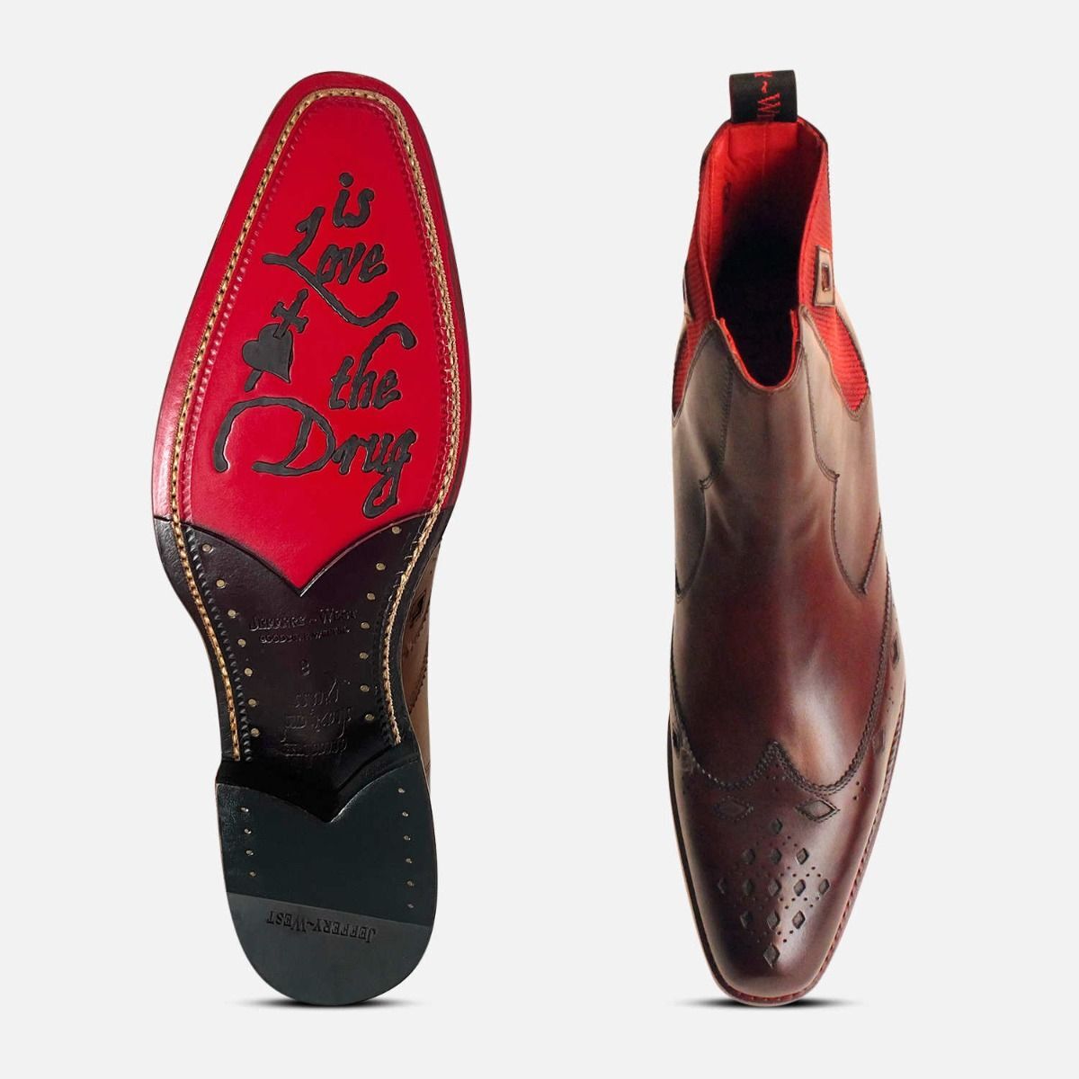 Jeffery West Goodyear Welted Diamond Brown Chelsea Boots image 2