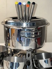 NEW (open Box) Tramontina 14 Pc Fondue Set 18/10 Stainless Steel Made in Brazil