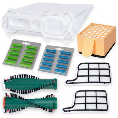 Spar Set 43 Teile passend für Vorwerk Kobold 135 136 Beutel Filter Bürsten Duft
