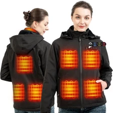 ARRIS Women's Heated Jacket with 8 Heating Zones Battery Pack Included