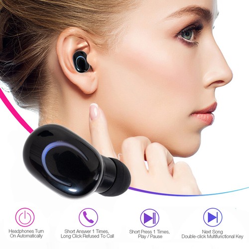 Bluetooth 5.3 Kopfhörer Ohrbügel Kabellos TWS Sportkopfhörer Touch Headset - Bild 7 von 20