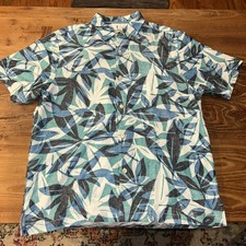 Tommy Bahama The Coconut Point Island Zone Para hombres LG Floral Hawaiian Tencel