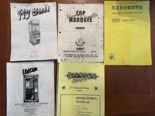 Lot Vintage COIN OP VIDEO ARCADE GAME OPERATION MANUALS: Big Buck Fly Ball Crane image