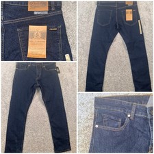 Volcom Vorta Slim Straight Stretch Denim Jeans Blue Mens Size 34x30 NEW