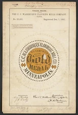 C. C. Washburns Flouring Mills Company Washburns Gold Medal brand Flour