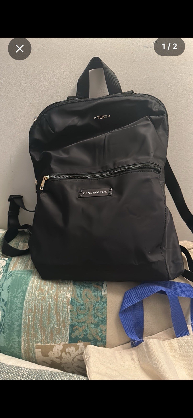 Tumi Voyager Just in Case® Black Nylon Travel Backpack 16x14