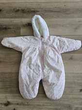 EUC Vintage Sesame Street Snowsuit. Size 3-6 Month. Pink, Teddy Bears Puffer