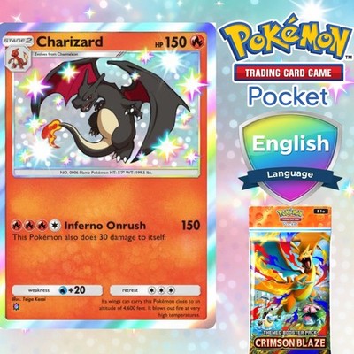 Shiny Charizard PTCGP  Pokmon TCG Pocket - Crimson Blaze | eBay