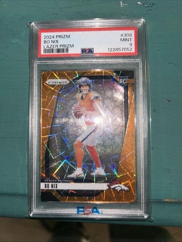 2024 Panini Prizm - Rookies Bo Nix #309 Lazer Prizm (RC)