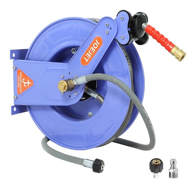 #ad JOEJET Retractable Pressure Washer Hose Reel 3 8quot; X 50 FT Power Washer 4000PSI $149.00
