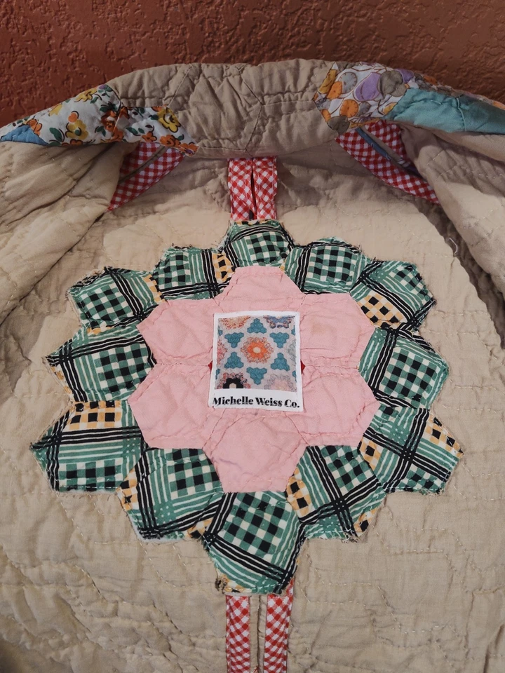 BOHO CHIC - Michelle Weiss Co. Quilted Jacket S - VINTAGE HANDMADE HIPPIE STYLE  - Image 2 of 4