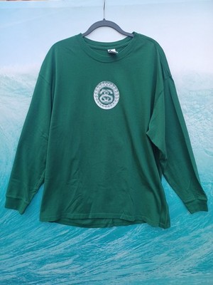 Stussy X Nike Mens Green Long Sleeve SS Link XXL #0802 | eBay