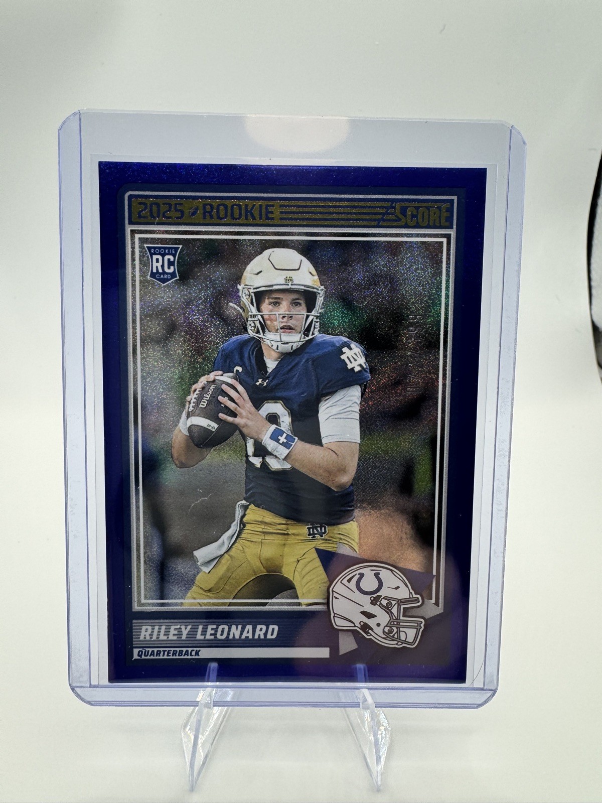 2025 Score - Rookies Riley Leonard #9 Blue Dots /399 (RC)