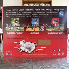 SEGA Dreamcast Console Complete w/ 3 Sealed Games &ndash; Clean Stored Unit CIB 