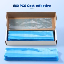 500 pcs Dental Air Water Syringe / HVE Sleeves Cover Blue Disposable