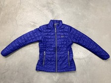 Patagonia Nano Puff Full Zip Jacket Womens S Blue Style 84217 Light Stains