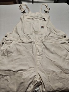 White Carhartt Overalls | eBay